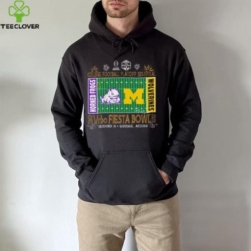 Horned Frogs vs Michigan Wolverines 2022 College football playoff Semifinal Vrbo Fiesta Bowl hoodie, sweater, longsleeve, shirt v-neck, t-shirt