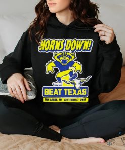 Horns Down Beat Texas Ann Arbor Mi Sep 7 2024 Michigan College shirt