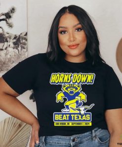 Horns Down Beat Texas Ann Arbor Mi Sep 7 2024 Michigan College shirt