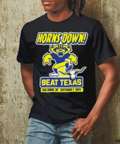 Horns Down Beat Texas Ann Arbor Mi Sep 7 2024 Michigan College shirt