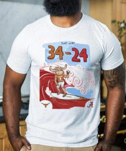 Horns Up In Tuscaloosa Texas Wins 34 24 Tee Shirt