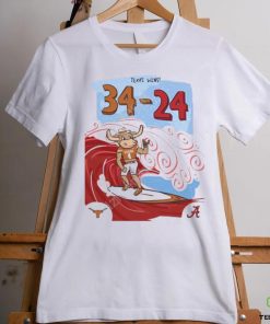 Horns Up In Tuscaloosa Texas Wins 34 24 Tee Shirt