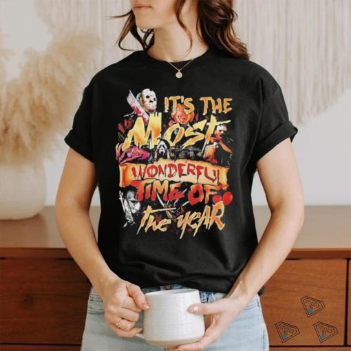 Horror Characters Halloween It’s The Most Wonderful Time Of The Year Shirt