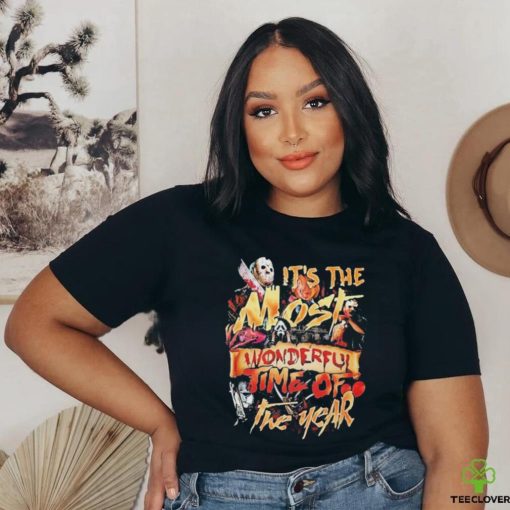 Horror Characters Halloween It’s The Most Wonderful Time Of The Year Shirt