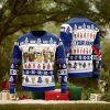 Dreaming Golden Retriever Under Snow Ugly Christmas Sweater Family Christmas Gift