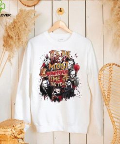 Horror Characters It’s The Most Beautiful Time Of The Year Halloween Shirt