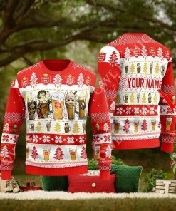 Horror Characters Lone Star Beer Personalized Christmas Sweater