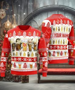 Horror Characters Lone Star Beer Personalized Christmas Sweater