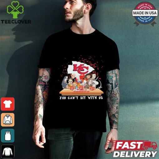 Horror Characters Movie Team You Can’t Sit With Us Kansas City Chiefs Halloween Shirt