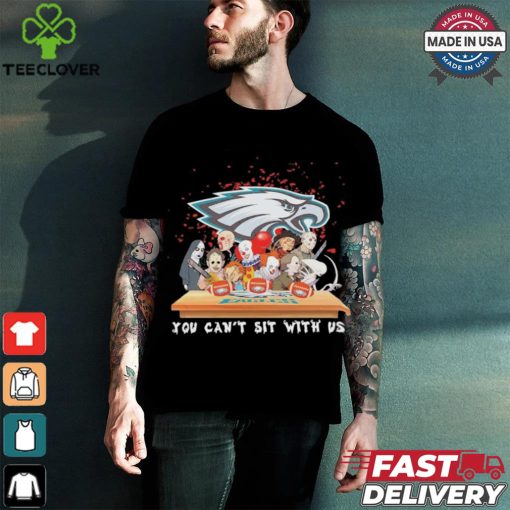 Horror Characters Movie Team You Can’t Sit With Us Philadelphia Eagles Halloween Shirt