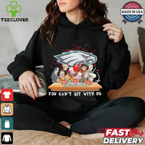 Horror Characters Movie Team You Can’t Sit With Us Philadelphia Eagles Halloween Shirt