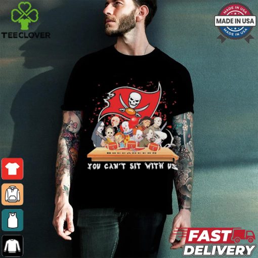 Horror Characters Movie Team You Can’t Sit With Us Tampa Bay Buccaneers Halloween Shirt