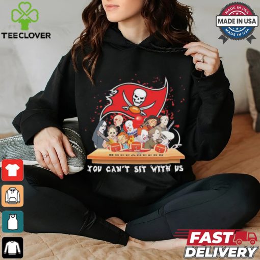Horror Characters Movie Team You Can’t Sit With Us Tampa Bay Buccaneers Halloween Shirt