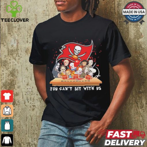 Horror Characters Movie Team You Can’t Sit With Us Tampa Bay Buccaneers Halloween Shirt