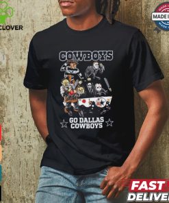 Horror Characters On Car Dallas Cowboys Halloween Go Cowboys hoodie, sweater, longsleeve, shirt v-neck, t-shirt