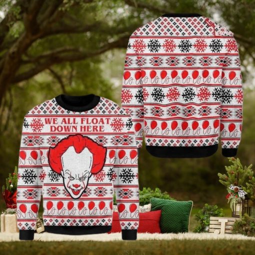 Horror Clown It Ugly Christmas Sweater