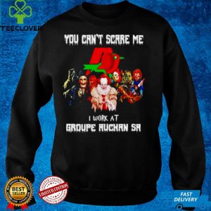 Horror Halloween you cant scare me I work at Groupe Auchan Sa shirt
