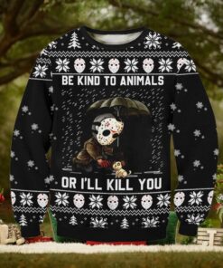 Horror Kind To Animals Ugly Sweater