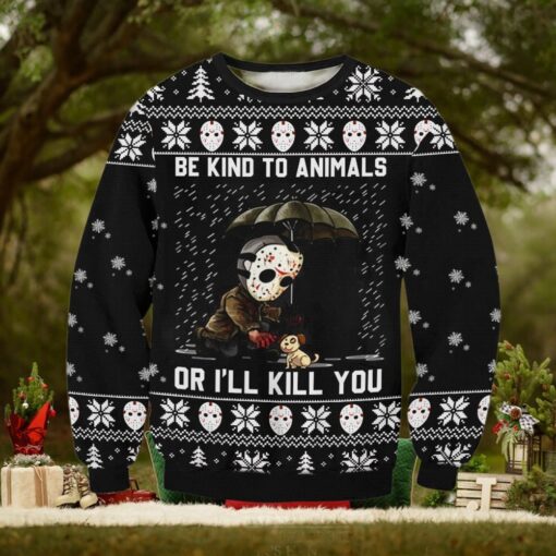 Horror Kind To Animals Ugly Sweater