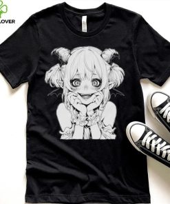 Horror Manga Vampire Anime Girl Macabre Japanese Goth Crewneck T Shirt