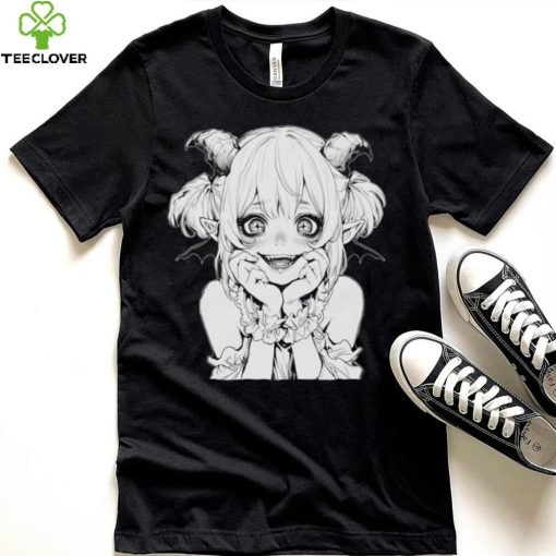 Horror Manga Vampire Anime Girl Macabre Japanese Goth Crewneck T Shirt