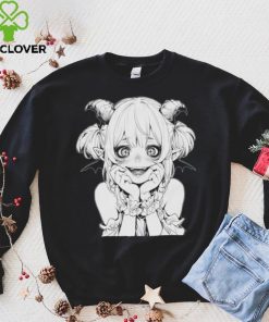 Horror Manga Vampire Anime Girl Macabre Japanese Goth Crewneck T Shirt