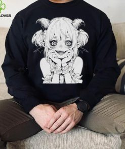 Horror Manga Vampire Anime Girl Macabre Japanese Goth Crewneck T Shirt