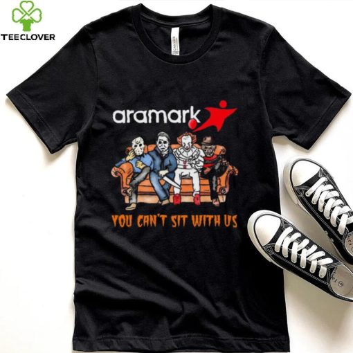 Horror Movie Characters Aramark You Can’t Sit With Us Halloween 2024 hoodie, sweater, longsleeve, shirt v-neck, t-shirt