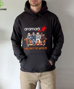 Horror Movie Characters Aramark You Can’t Sit With Us Halloween 2024 hoodie, sweater, longsleeve, shirt v-neck, t-shirt