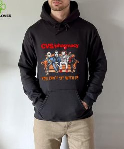 Horror Movie Characters CVS Pharmacy You Can’t Sit With Us Halloween 2024 hoodie, sweater, longsleeve, shirt v-neck, t-shirt