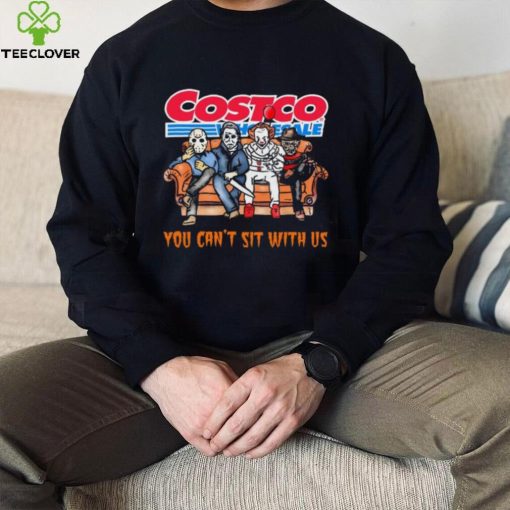 Horror Movie Characters Costco Wholesale You Can’t Sit With Us Halloween 2024 hoodie, sweater, longsleeve, shirt v-neck, t-shirt