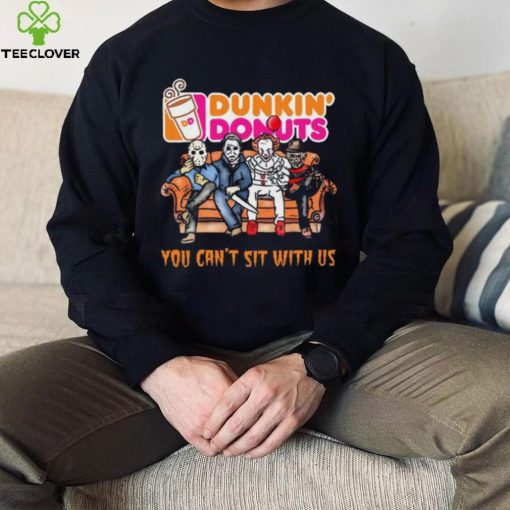 Horror Movie Characters Dunkin’ Donuts You Can’t Sit With Us Halloween 2024 shirt