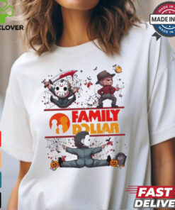 Horror Movie Characters Family Dollar Halloween 2024 hoodie, sweater, longsleeve, shirt v-neck, t-shirt