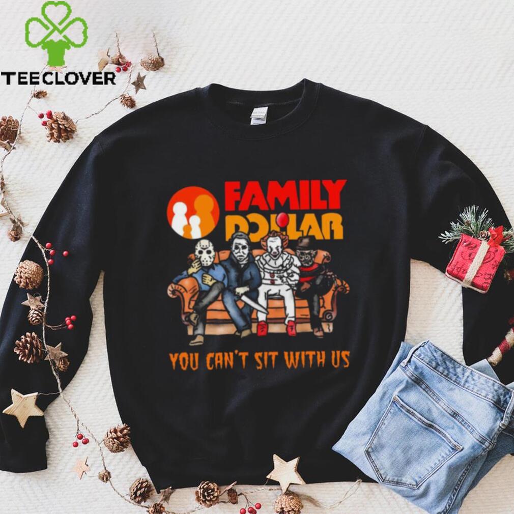 Horror Movie Characters Family Dollar You Can’t Sit With Us Halloween 2024 shirt Horror Movie Characters Family Dollar You Can’t Sit With Us Halloween 2024 shirt