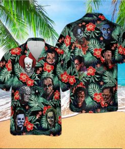 Horror Movie Characters Hawaiian Shirt