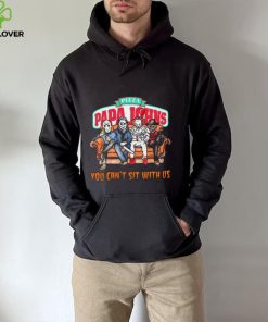 Horror Movie Characters Papa John’s Pizza You Can’t Sit With Us Halloween 2024 hoodie, sweater, longsleeve, shirt v-neck, t-shirt