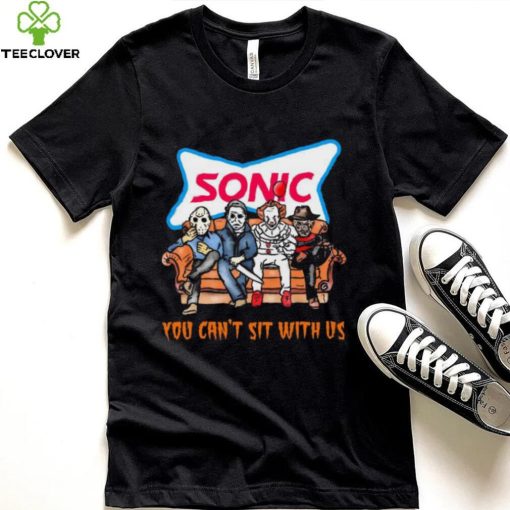 Horror Movie Characters Sonic Drive In You Can’t Sit With Us Halloween 2024 shirt