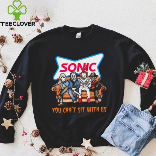 Horror Movie Characters Sonic Drive In You Can’t Sit With Us Halloween 2024 shirt