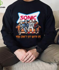 Horror Movie Characters Sonic Drive In You Can’t Sit With Us Halloween 2024 shirt