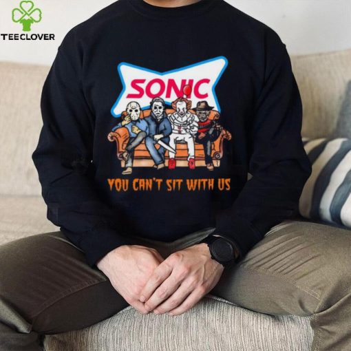 Horror Movie Characters Sonic Drive In You Can’t Sit With Us Halloween 2024 shirt