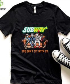 Horror Movie Characters Subway You Can’t Sit With Us Halloween 2024 shirt