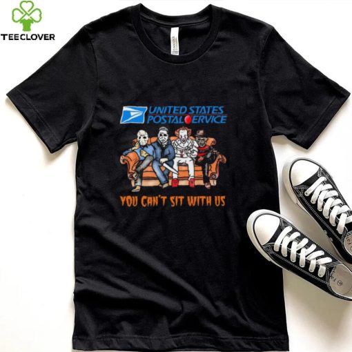 Horror Movie Characters United States Postal Service You Can’t Sit With Us Halloween 2024 shirt