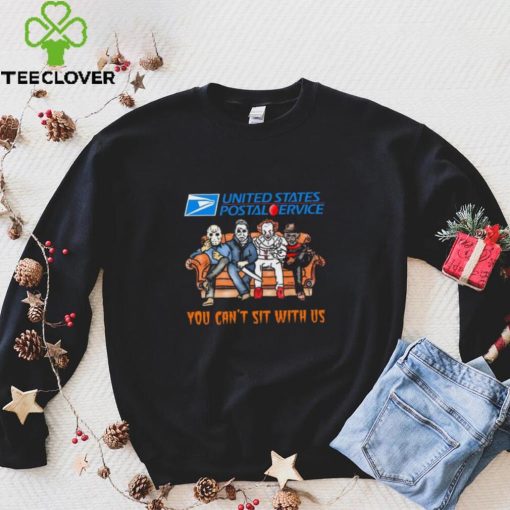 Horror Movie Characters United States Postal Service You Can’t Sit With Us Halloween 2024 shirt