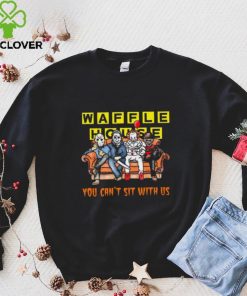 Horror Movie Characters Waffle House You Can’t Sit With Us Halloween 2024 hoodie, sweater, longsleeve, shirt v-neck, t-shirt