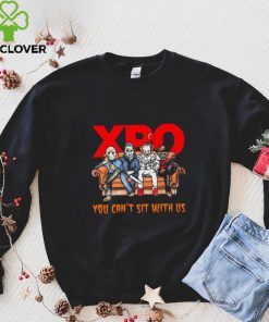 Horror Movie Characters XPO You Can’t Sit With Us Halloween 2024 hoodie, sweater, longsleeve, shirt v-neck, t-shirt