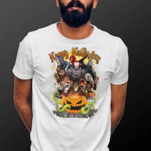 Horror Movie Killer Happy Halloween Collection Characters T Shirt