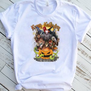 Horror Movie Killer Happy Halloween Collection Characters T Shirt