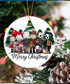 Horror Movie Michael Myers Christmas Ceramic Ornament, Scary ornament