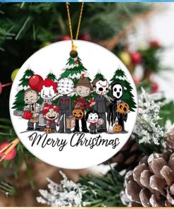 Horror Movie Michael Myers Christmas Ceramic Ornament, Scary ornament