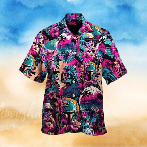 Horror Movie Retro Hawaiian Shirt Horror Movie Button Down Shirt Horror Character Summer Shirt